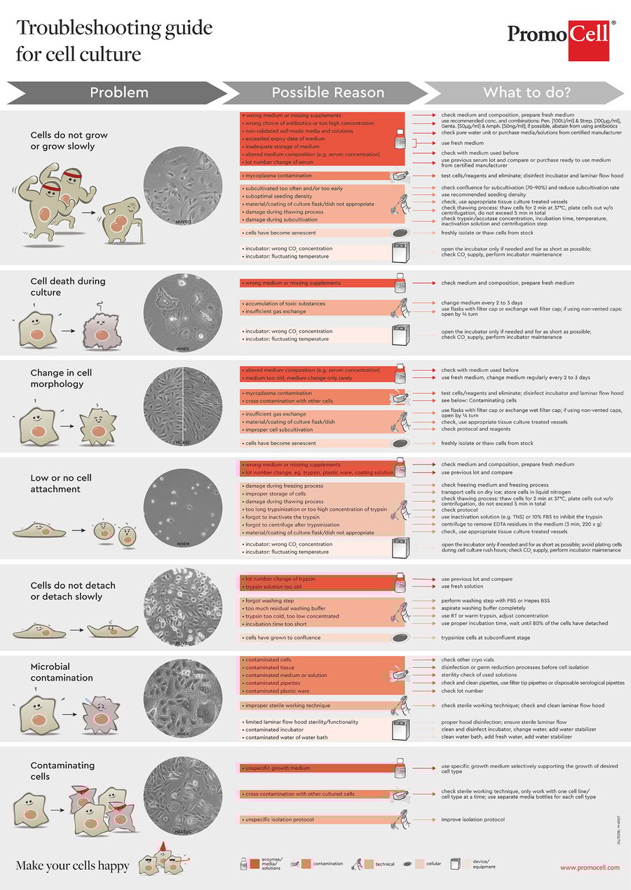 Poster Troubleshooting Guide for Cell Culture